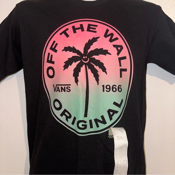 Vans men’s tropic cotton Candy palm tree crewneck T-shirt size small 🆕 - Picture 3 of 13